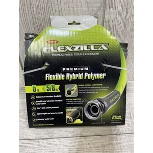 Flexzilla HFZG505YW Garden Lead-in Hose, 5/8 in. x 5 ft. Heavy Duty Lightweight